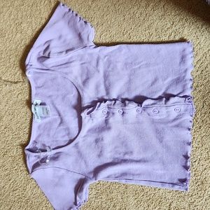 Lavender Purple Cropped Button-Down (never worn)